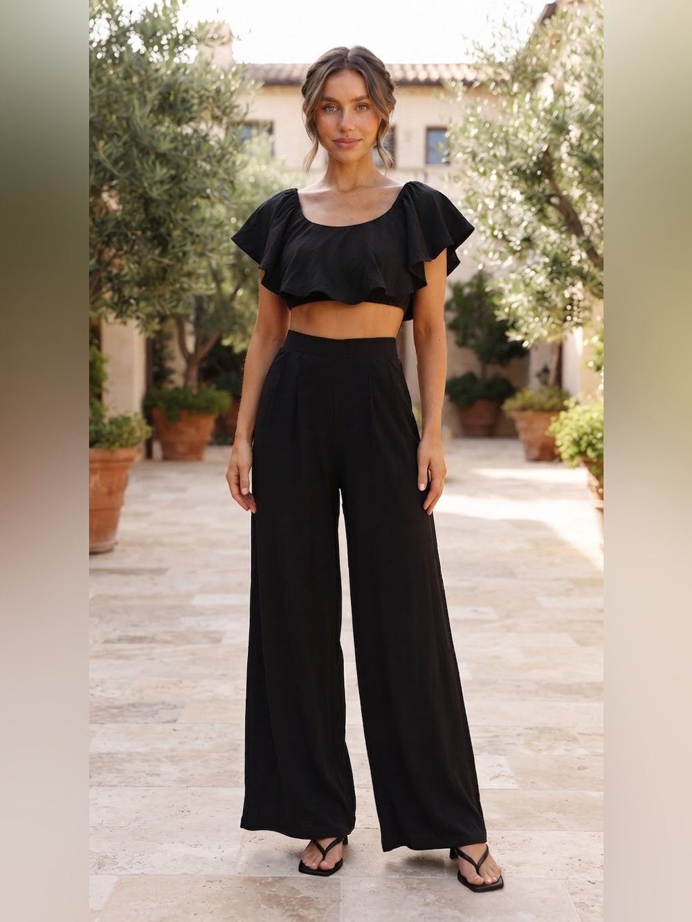Women’s Black Tory Two Piece with Tube Top